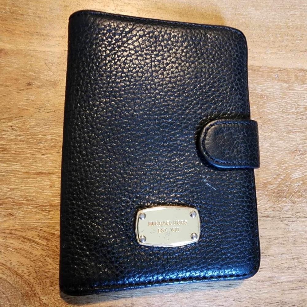 Michael Kors Pebbled Leather Passport Holder Gem